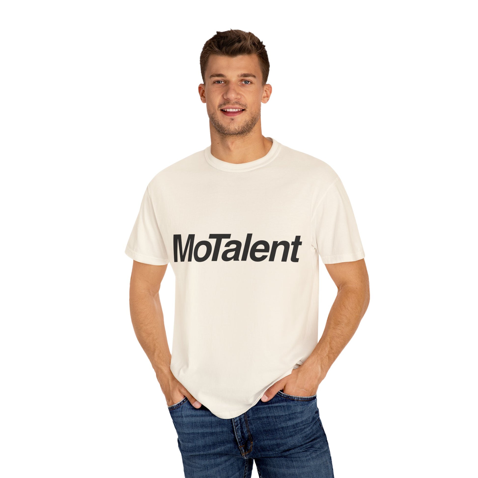 MoTalent Unisex Garment-Dyed T-shirt, Casual Graphic Tee, Gift for Creative Minds, Everyday Wear, Unique Statement Shirt, Trendy Fashion Top