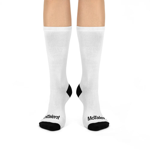 MoTalent Cushioned Crew Socks - Personalized Gift for Comfort Lovers, Funny Socks, Everyday Wear, Holiday Gift, Casual Style